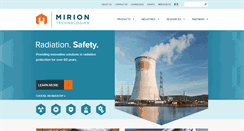 Desktop Screenshot of mirion.com