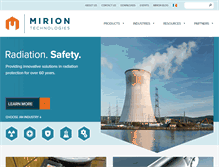 Tablet Screenshot of mirion.com